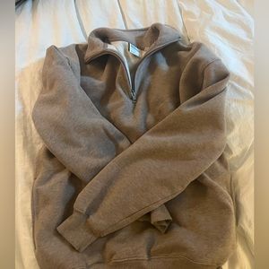 Tna quarter zip hoodie in brownish colour